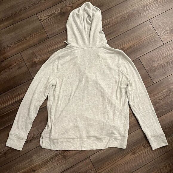 Cupcakes And Cashmere‎ Swing Hoodie Women's Small Gray Lace Up Long Sleeve - Picture 5 of 6